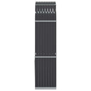 vidaXL antracit színű horganyzott acél fatörzstartó 80 x 45 x 190 cm
