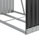 vidaXL antracit színű horganyzott acél fatörzstartó 80 x 45 x 190 cm