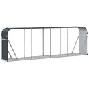 vidaXL antracitszürke horganyzott acél rönktartó 300 x 45 x 100 cm