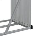 vidaXL antracitszürke horganyzott acél rönktartó 300 x 45 x 100 cm