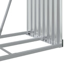 vidaXL barna horganyzott acél rönktartó 80x45x100 cm