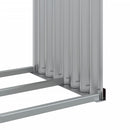 vidaXL barna horganyzott acél rönktartó 120 x 45 x 140 cm