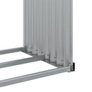 vidaXL barna horganyzott acél rönktartó 120x45x100 cm