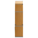 vidaXL fautánzatú horganyzott acél rönktartó 120 x 45 x 210 cm
