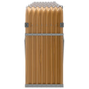 vidaXL fautánzatú horganyzott acél rönktartó 300 x 45 x 100 cm