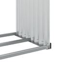 vidaXL ezüstszínű horganyzott acél rönktartó 120 x 45 x 210 cm