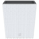 vidaXL fehér polipropilén rattan ültetvény kivehető belsővel