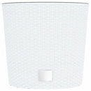 vidaXL fehér polipropilén rattan ültetvény kivehető belsővel