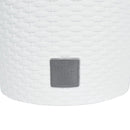 vidaXL fehér polipropilén rattan ültetvény kivehető belsővel