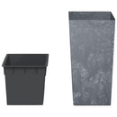 vidaXL szürke PP ültetvény kivehető belsővel 21/49 L beton megjelenés