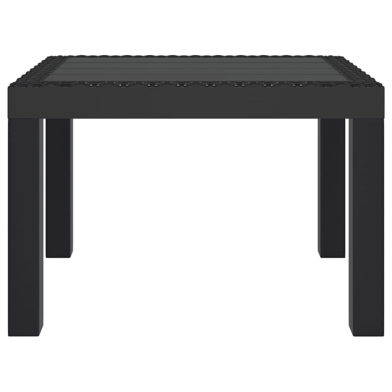 vidaXL antracitszürke PP kerti asztal 59 x 47 x 40 cm