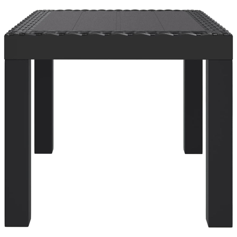 vidaXL antracitszürke PP kerti asztal 59 x 47 x 40 cm