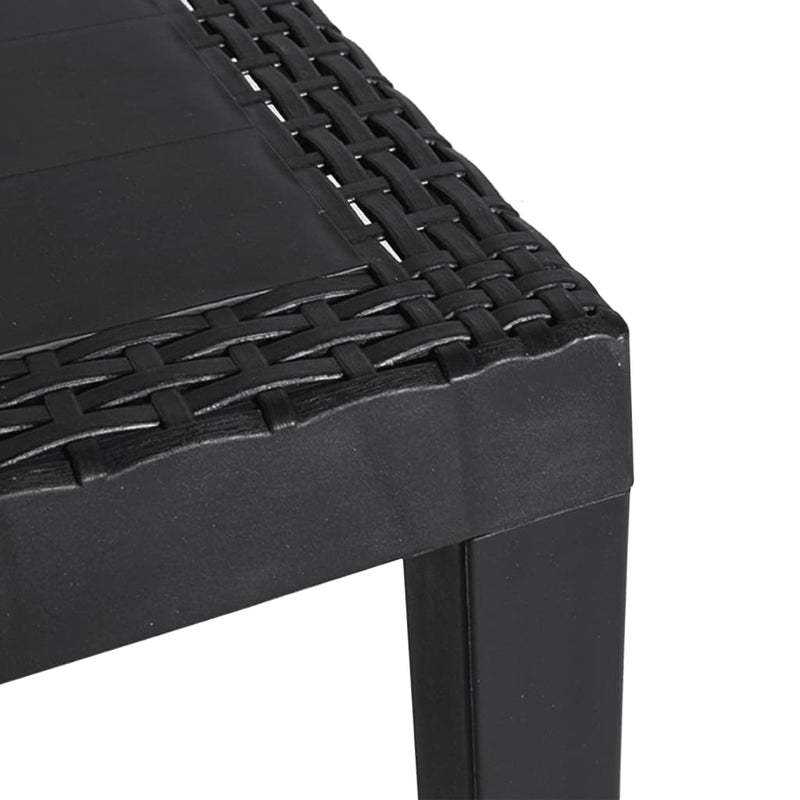 vidaXL antracitszürke PP kerti asztal 59 x 47 x 40 cm