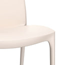 vidaXL 2 db krémszínű polipropilén kerti szék 50 x 46 x 80 cm