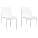vidaXL 2 db fehér polipropilén kerti szék 50 x 46 x 80 cm