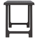 vidaXL antracitszürke fa hatású PP kempingasztal 79x56x64 cm
