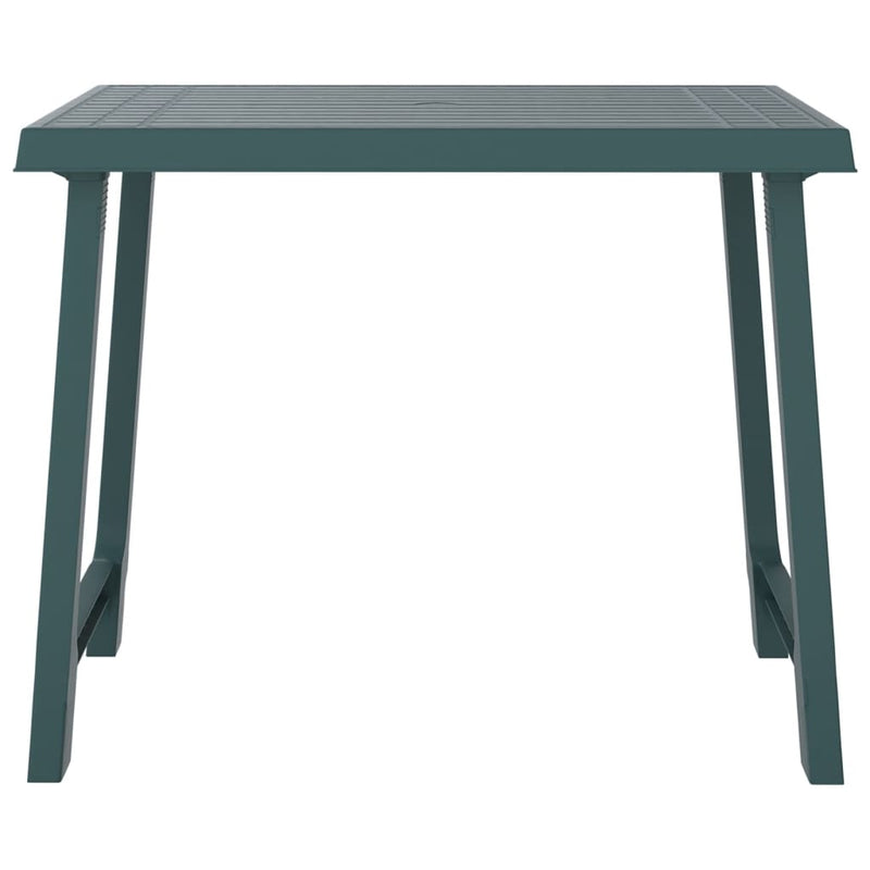 vidaXL zöld fa hatású PP kempingasztal 79x56x64 cm