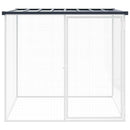 vidaXL antracitszürke horganyzott acél tyúkketrec tetővel 103x98x90 cm