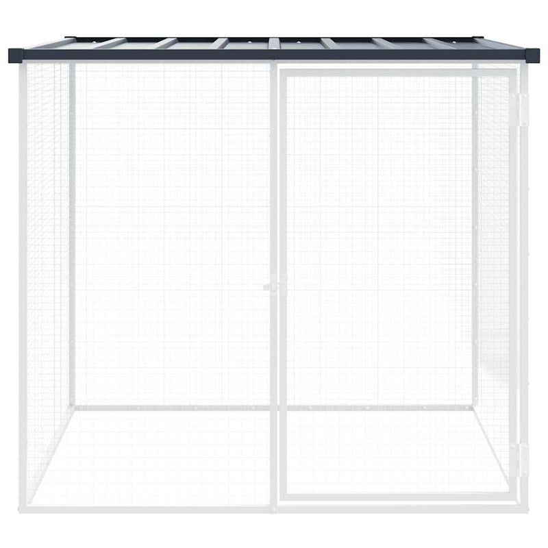 vidaXL antracitszürke horganyzott acél tyúkketrec tetővel 103x98x90 cm