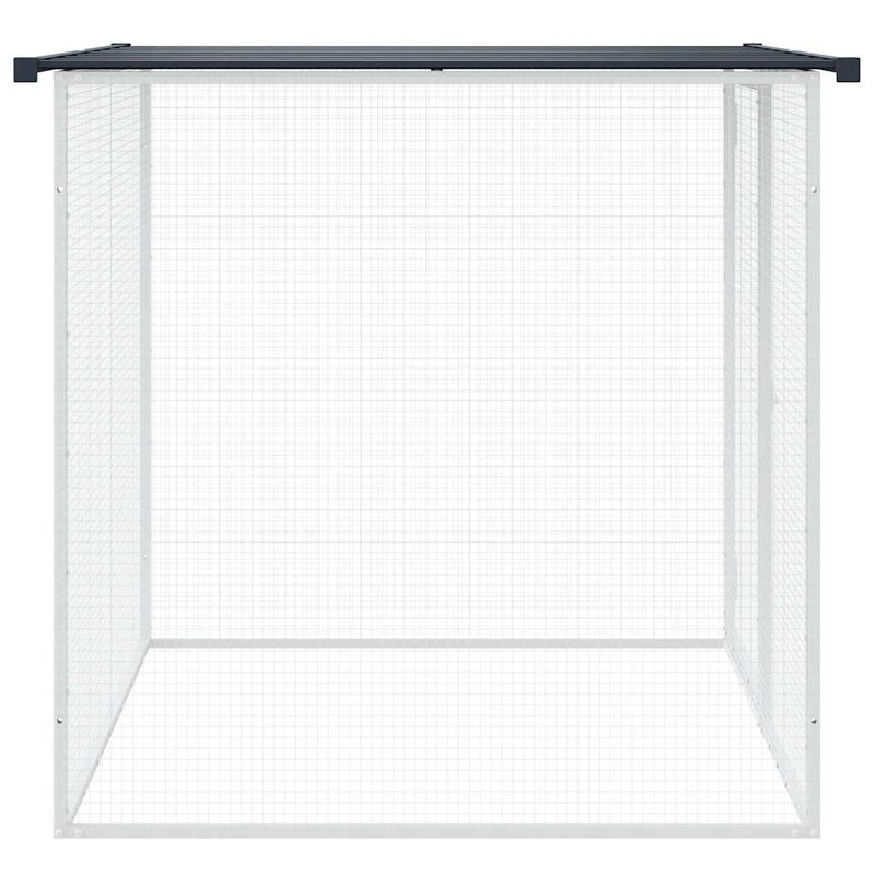 vidaXL antracitszürke horganyzott acél tyúkketrec tetővel 103x98x90 cm