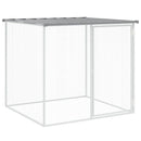 vidaXL világosszürke horganyzott acél tyúkketrec tetővel 103x98x90 cm