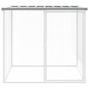 vidaXL világosszürke horganyzott acél tyúkketrec tetővel 103x98x90 cm
