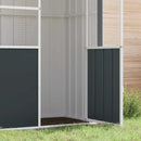vidaXL antracitszürke horganyzott acél madárketrec 115 x 78 x 200 cm