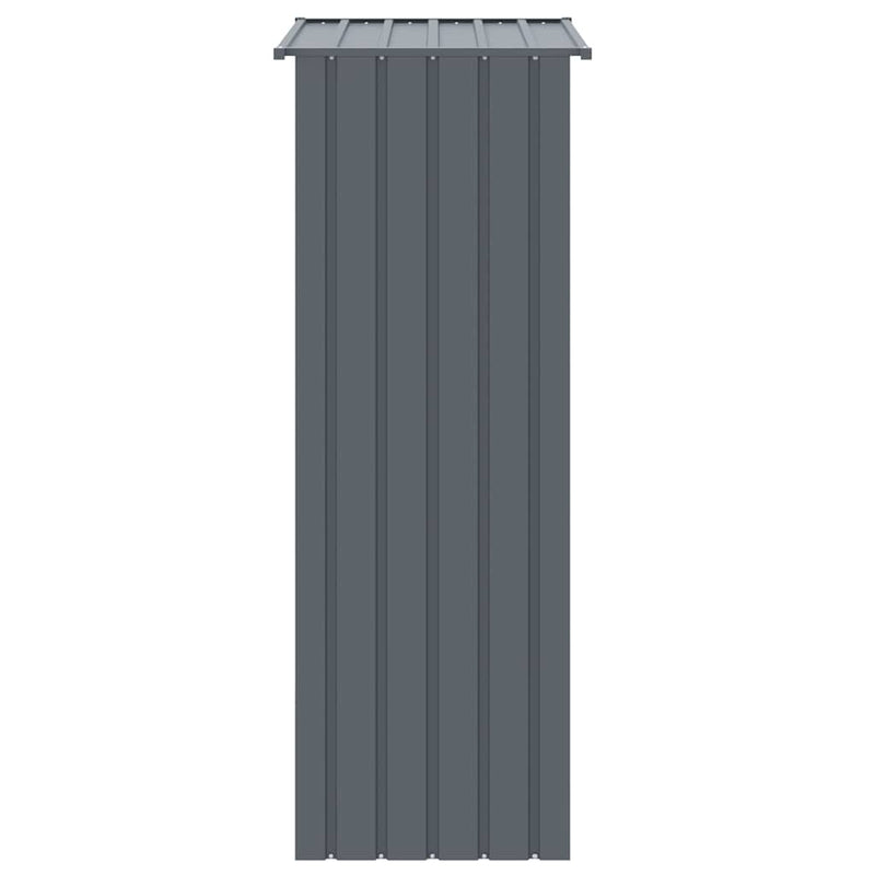 vidaXL antracitszürke horganyzott acél madárketrec 115 x 78 x 200 cm