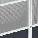 vidaXL antracitszürke horganyzott acél madárketrec 115 x 78 x 200 cm