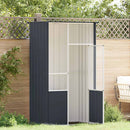 vidaXL antracitszürke horganyzott acél madárketrec 115 x 78 x 200 cm