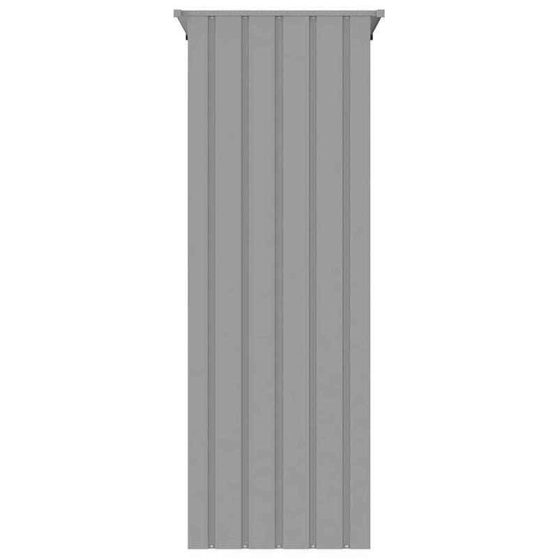 vidaXL szürke horganyzott acél madárketrec 115x78x200 cm