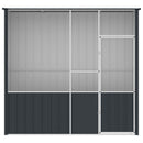 vidaXL antracitszürke horganyzott acél madárketrec 215x78x200 cm