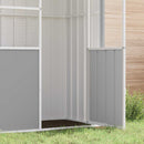 vidaXL szürke horganyzott acél madárketrec 215 x 78 x 200 cm