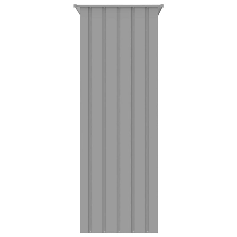 vidaXL szürke horganyzott acél madárketrec 215 x 78 x 200 cm