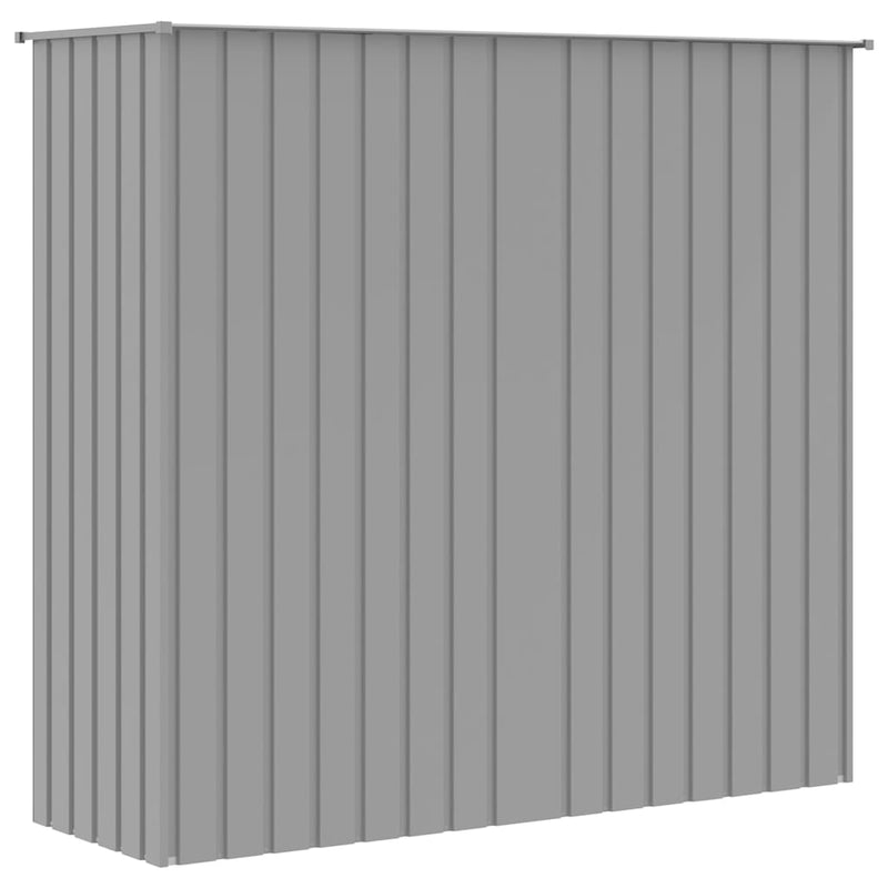 vidaXL szürke horganyzott acél madárketrec 215 x 78 x 200 cm