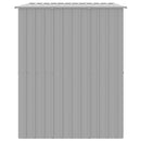 vidaXL világosszürke horganyzott acél tetős kutyakennel 214x153x181 cm