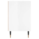 vidaXL 2 db magasfényű fehér szerelt fa éjjeliszekrény 40x30x50 cm
