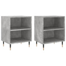 vidaXL 2 db betonszürke szerelt fa éjjeliszekrény 40x30x50 cm