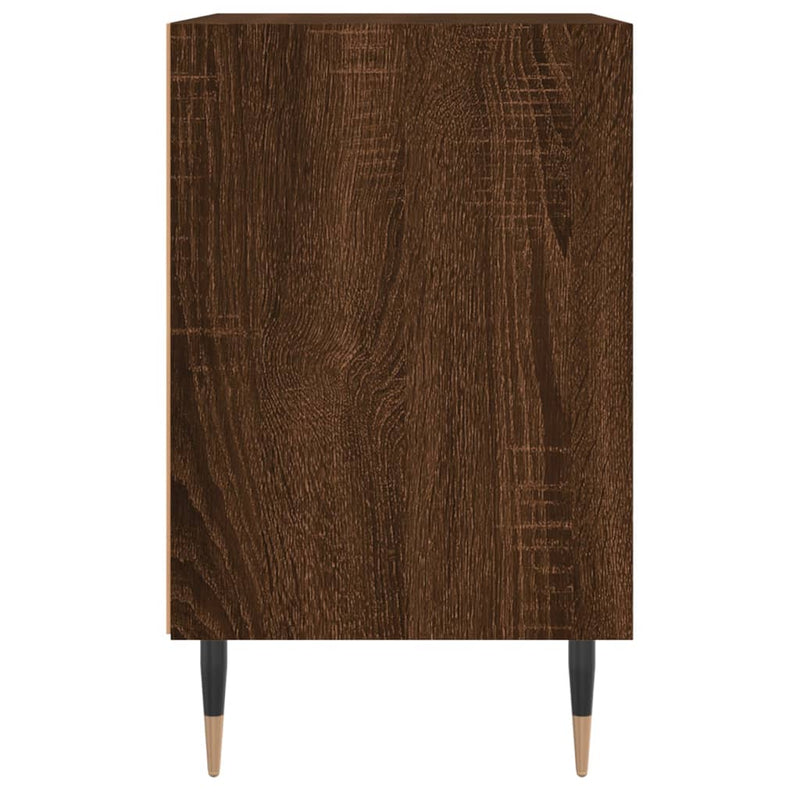 vidaXL 2 db barna tölgyszínű szerelt fa éjjeliszekrény 40x30x50 cm
