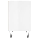 vidaXL magasfényű fehér szerelt fa éjjeliszekrény 40x30x50 cm