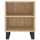 vidaXL 2 db sonoma tölgy színű szerelt fa éjjeliszekrény 40x30x50 cm