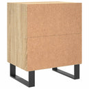 vidaXL 2 db sonoma tölgy színű szerelt fa éjjeliszekrény 40x30x50 cm