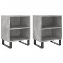 vidaXL 2 db betonszürke szerelt fa éjjeliszekrény 40x30x50 cm