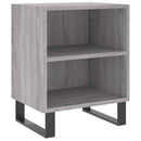 vidaXL 2 db szürke-sonoma színű szerelt fa éjjeliszekrény 40x30x50 cm