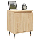 vidaXL 2 db sonoma tölgy színű szerelt fa éjjeliszekrény 40x30x50 cm