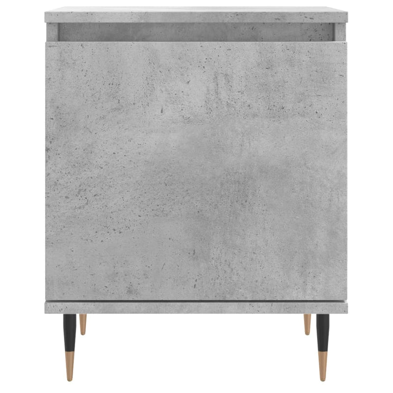 vidaXL 2 db betonszürke szerelt fa éjjeliszekrény 40x30x50 cm