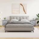 vidaXL 2 db betonszürke szerelt fa éjjeliszekrény 40x30x50 cm