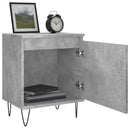 vidaXL 2 db betonszürke szerelt fa éjjeliszekrény 40x30x50 cm