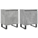 vidaXL 2 db betonszürke szerelt fa éjjeliszekrény 40x30x50 cm