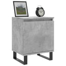 vidaXL 2 db betonszürke szerelt fa éjjeliszekrény 40x30x50 cm